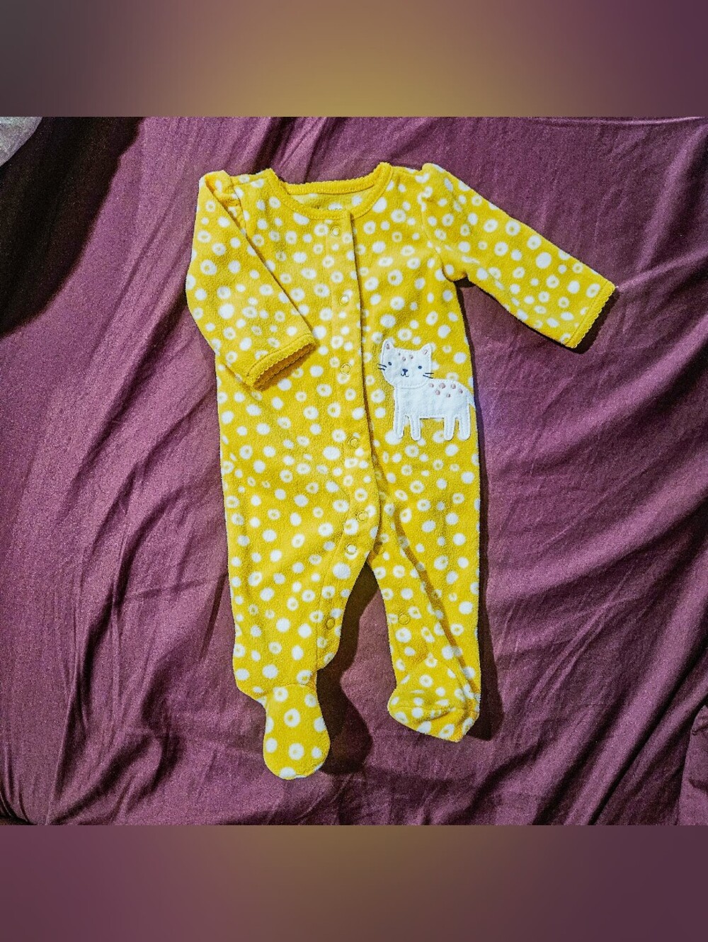Just one you by Carter's NB fleece footed onesie